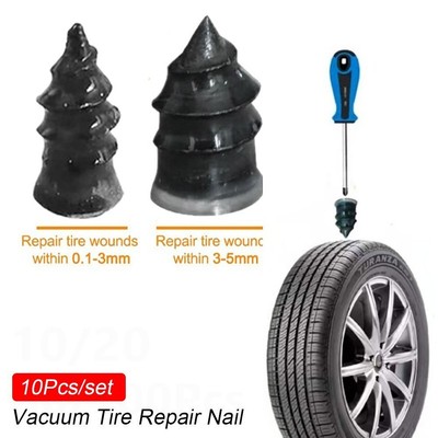 10Pcs Tire Puncture Repair Self-Tapping Screw Car Motorcycle