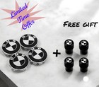 BMMW 68mm BLack ALLOY WHEEL CENTRE HUB CAPS E30,E36,E46,E92 ✅ FAST DELIVERY ✅