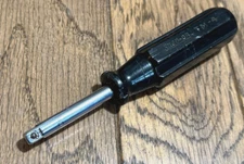 Snap On Tools OCTO Grip 1/4" Socket Driver Spinner Screwdriver 6" Long Wrench