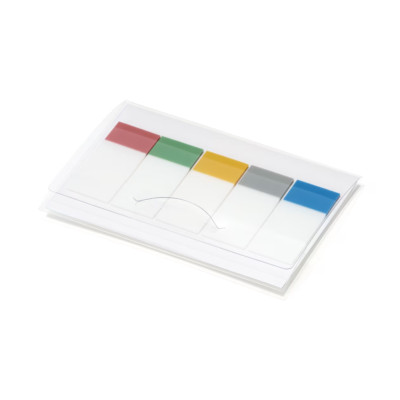 Muji Thick Film Type Sticky Index Tab 35x15 With 5 Colors Made In Japan