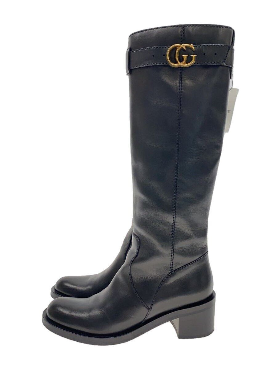 GUCCI long boots GG marmont 36.5 Black 246627 Used | eBay GUCCI long boots GG marmont 36.5 Black 246627 Used | eBay