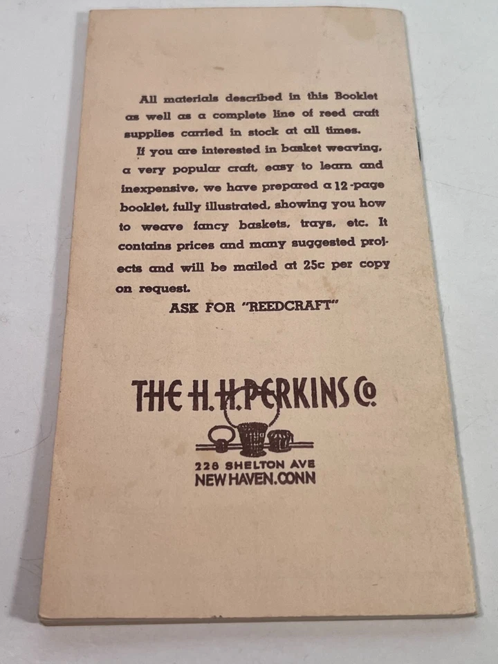 H.H. Perkins Instructions in Methods of Seat Weaving Booklet - Image 2 of 3
