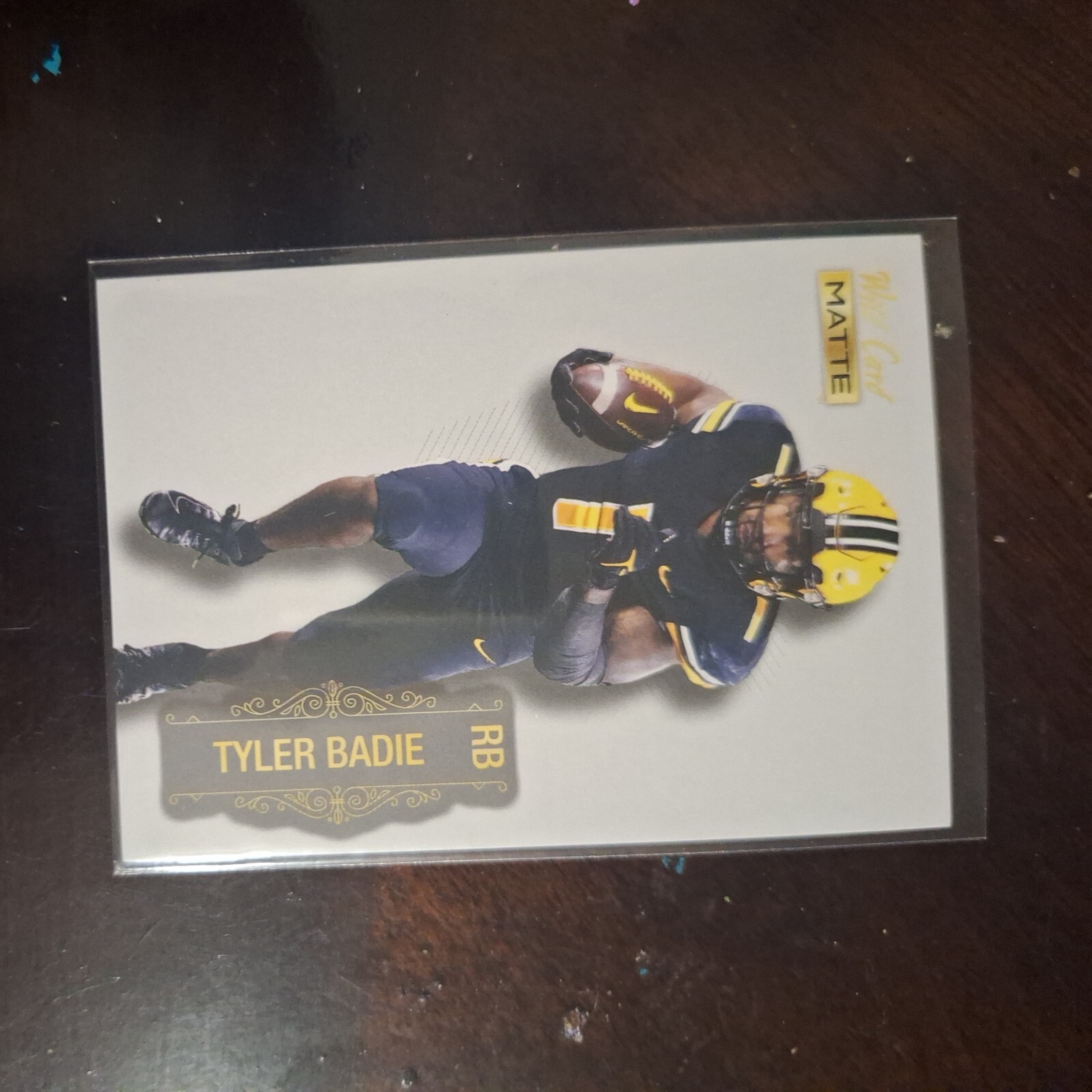 2022 Wild Card MATTE - Touch Football white Lines #MB-112 Tyler Badie  (RC)