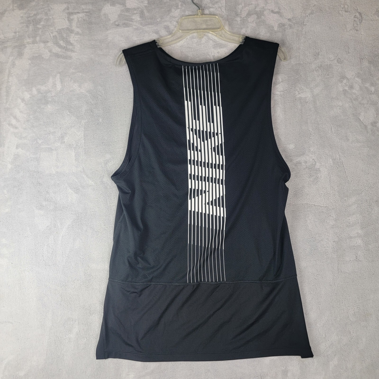 Nike Pro Dri Fit Tank Top Mens Medium Black Sleeveless Casual Stretch Blackout