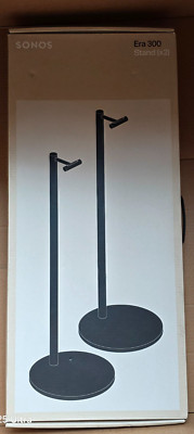 Sonos Era 300 Speaker Floor Stands - Pair - Black - E30SPWW1BLK