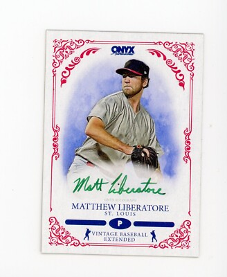 #ad 2022 Onyx Vintage AUTO #VA ML Matthew Liberatore 50 Green Ink Cardinals🔴⚪️ $34.25