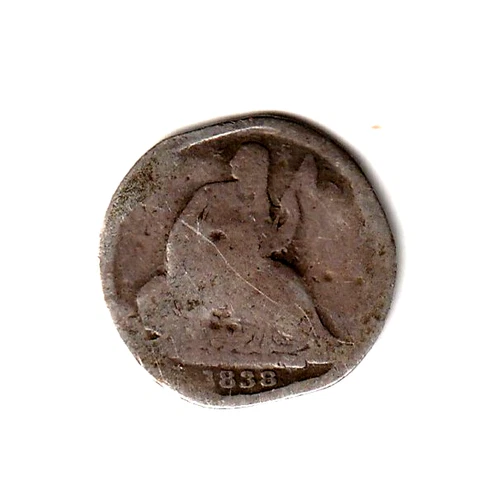1838 Seated Liberty Half Dime