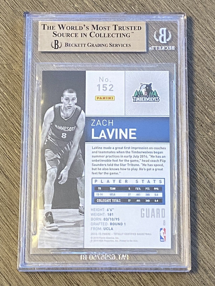 2014 Totally Certified Zach Lavine BGS 9.5 Rookie RC W 10