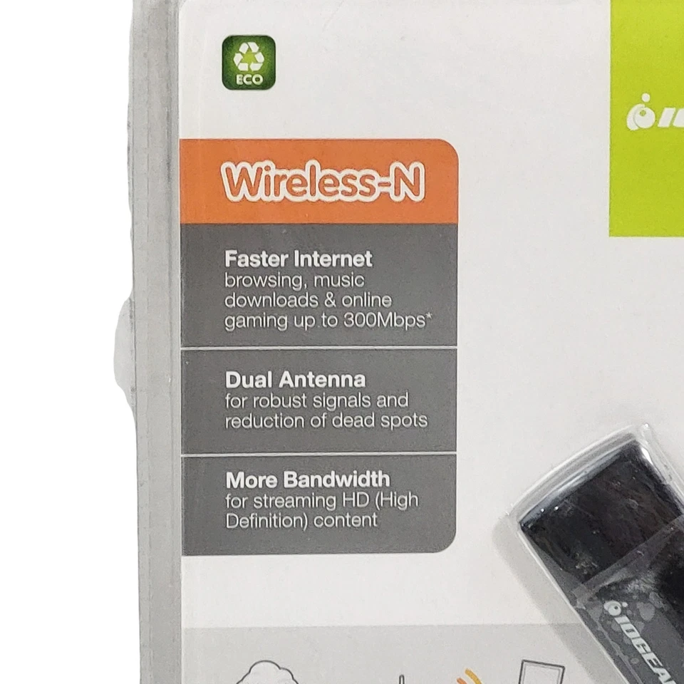 logear Compact Wireless-N USB Adapter NEW Dual Antenna High Speed GWU625 - Image 3 of 4