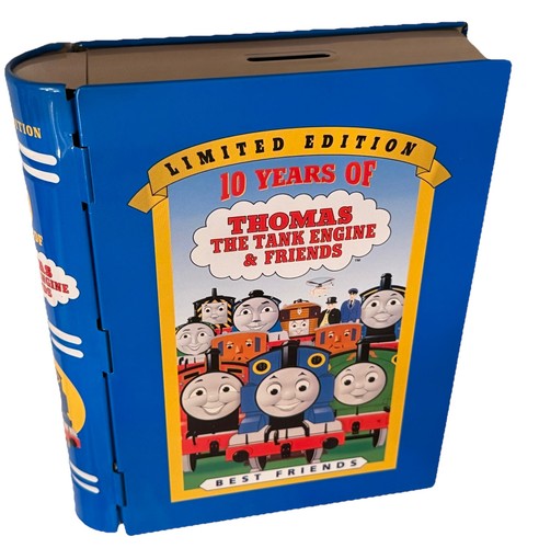 Thomas The Tank Engine Ltd Edition Best Friends Coin Bank & VHS Video Tape EUC