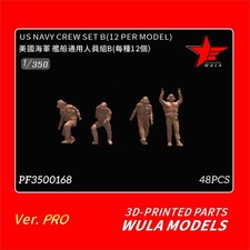 WULA MODEL 3500168 1/350 US Navy Crew Set B  12 Per Model  3D Printed Parts  48pcs  