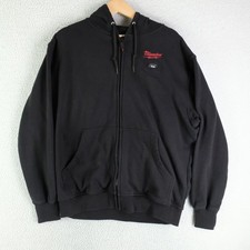 Milwaukwee Hoodie Mens Large Black M12 Heated Gear Full Zip No Battery