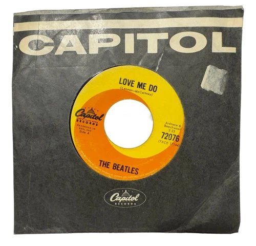 The Beatles 45 RPM Vinyl Lot – Capitol Records | Classic Swirl Labels | Vintage