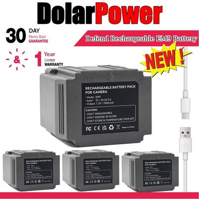 1-4Pack Replacement 7000mAh Battery for TACTACAM Defend Cellular Security Camera