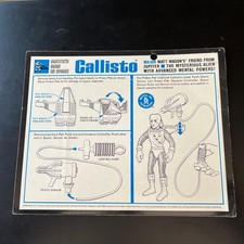 MATTEL Major Matt Mason s friend Callisto CARD ONLY 1968