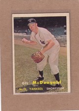 1957 TOPPS BASEBALL GIL MCDOUGALD #200 YANKEES EX *A49272