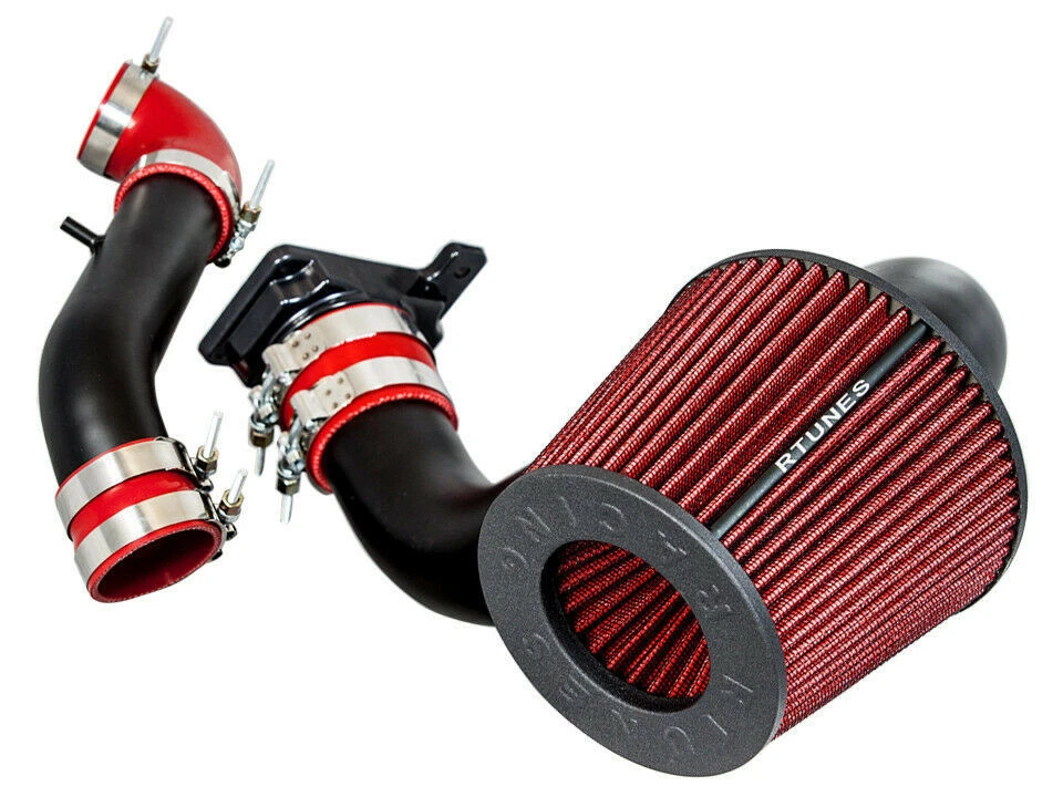Matte Black Cold Air Intake Kit+Filter For 00-05 Eclipse/99-03 Galant 2.4L 3.0L - Image 2 of 2