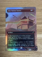Magic The Gathering Fire Nation Turret Borderless Foil Avatar The Last Airbender