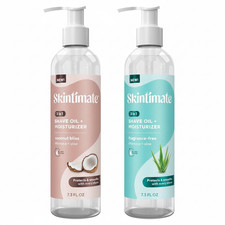 2 Skintimate Shave Oil Moisturizer, 1-Coconut Bliss/ 1-Fragrance free 7.3ozEA