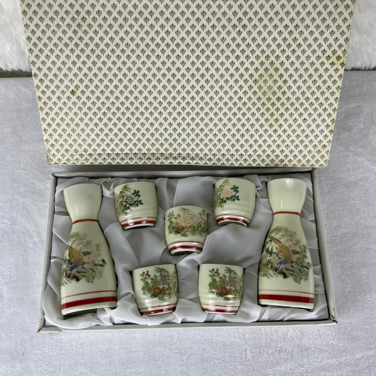 陶瓷象牙色日本古董玻璃杯和杯子| eBay