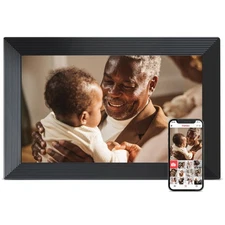 Digital Picture Frame, 10.1 inch Frameo Digital Frame WiFi, 1280*800 IPS HD T...
