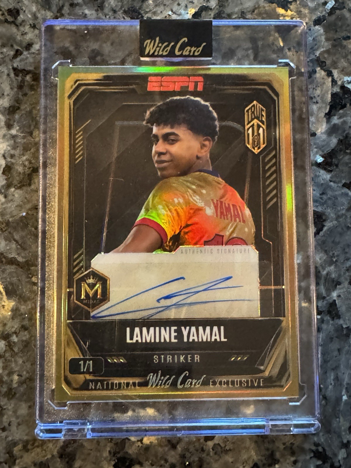 2026 ESPN Wild Card Midas Gold True 1/1 Auto Lamine Yamal FC Barcelona/Spain