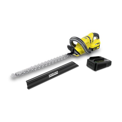 Kärcher Akku-Heckenschere HGE 18-50 Battery Set, 18V, 50cm Klingenlänge, Akku