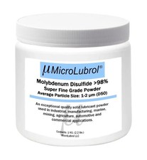 MICROLUBROL MOLYBDENUM DISULFIDE Moly MoS2 Powder SUPER FINE 1-2 micron, 1 KG