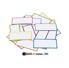 Magnetic Dry Erase Labels - 32 Pcs Large - 5.5 x 2.5 inches  Dry Erase Marke...