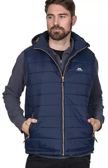 Trespass Franklyn Male Padded Gilet in Navy S Small (ccn78)