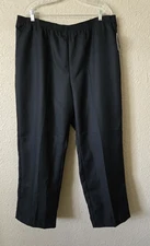 Karen Scott Womens Black Comfort Waist Pants Plus 2X New With Tags #1Y517