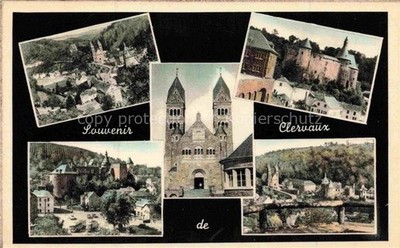 Clervaux-en-Ardennes Diekirch Luxembourg Vues d'ensemble Château Eglise