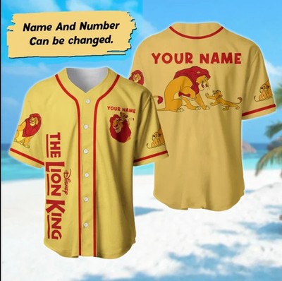 Personalized The Lion King 3D Baseball Jersey Shirt Best Price Halloween Gift