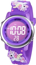 Kids Watch, Toddler Digital Watch, Digital Watch LED Electrical Watches 7 Color 