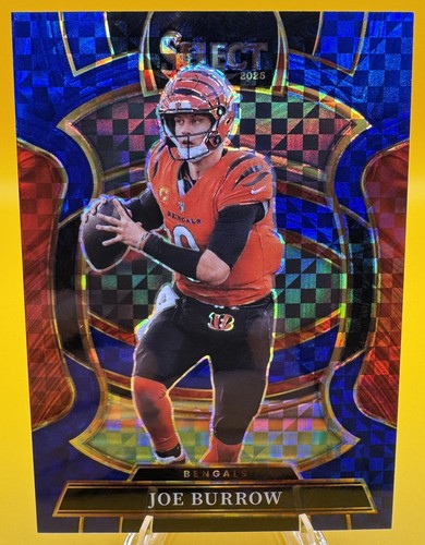 2025 Panini Select Joe Burrow #57 Concourse Blue Prizm 39/249 Bengals