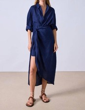 Apiece Apart Alessandra Sarong Shirtdress Size 4