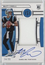 2022 Panini National Treasures Rookie /99 Matt Corral #156 Patch Auto 9l4
