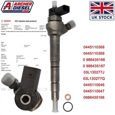 VW Audi Seat Skoda Injector | 2.0 TDI | Bosch 0445110369 03L130277Q