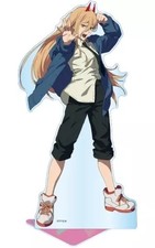 Power BIG Acrylic Stand Chainsaw Man Anime Figure Panel Display New