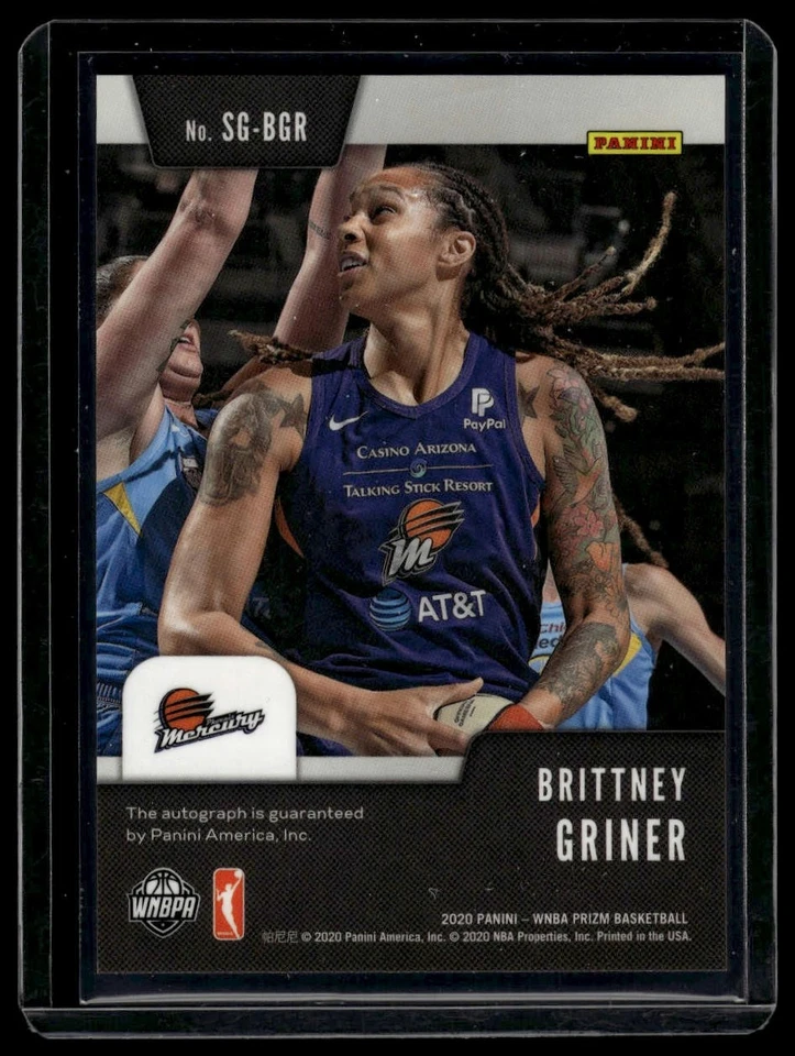 2020 Panini Prizm WNBA #SG-BGR Brittney Griner Signatures - Image 2 of 2