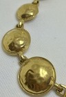 Necklace Vintage Gold Tone Round Hammered Choker Chunky Statement Fashion  — photo 9
