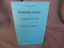 1982 1st ed - BATTLEFIELD EARTH - L Ron Hubbard - UNCORRECTED PROOF ch98