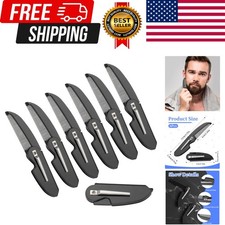 6 Pack Beard Comb for Men, Portable Folding Mustache Comb, Travel Pocket Size Ha