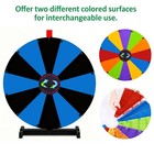WinSpin 24" Display Prize Wheel Black & Blue Modular Custom Tabletop 12 Slots — photo 3