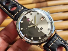 VINTAGE RADO STARLINER AUTOMATIC DATE SWISS MADE SS VINTAGE DAY NIGHT GENTS 2.