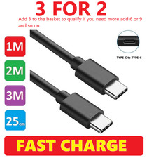 USB-C-C Lead For Samsung S24 S22 S21 S20 FE Type C Charging Fast Charger Cable