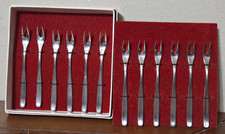 Set 10 Mini Forchette Formaggio Hoffritz Germany 18/8 Vintage