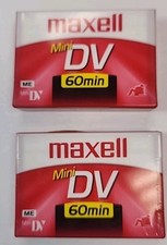 2 Maxell DV-60 Mini DV Cassette - DVM60SE Sealed