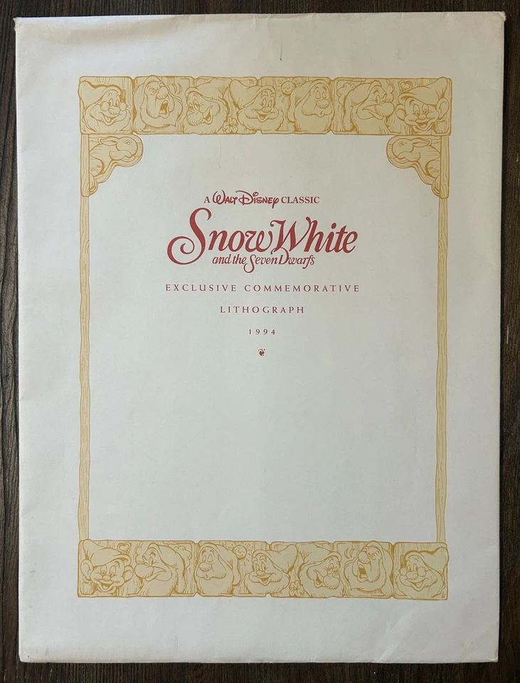 Set Of (5)Disney Commemorative Lithographs (1) Large From 1994 (4) 14X11 From 01 - Image 2 of 4