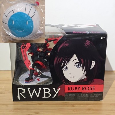 Rare RWBY Ruby Rose McFarlane Rooster Teeth Figure & X-Ray And Vav ORF Plush